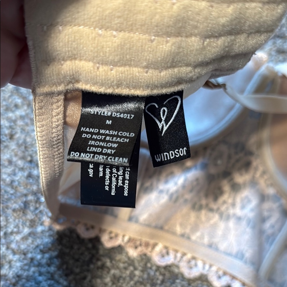 Windsor Lace Crop Top in Beige - Picture 4 of 4